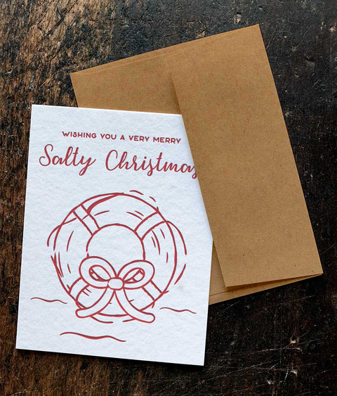 Salty Christmas Greeting Card