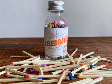 Celebrate Matches in a Bottle