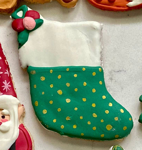 Christmas Stocking Dog Cookies