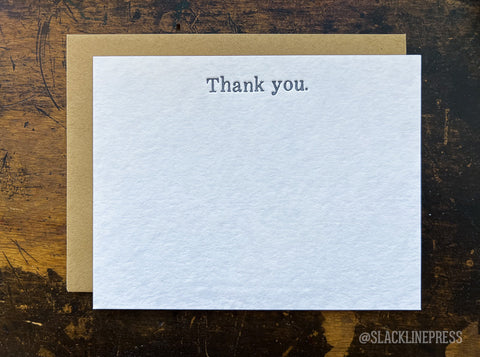 Thank you notecard