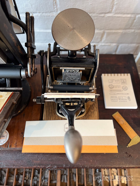 Letterpress print your own bookmark