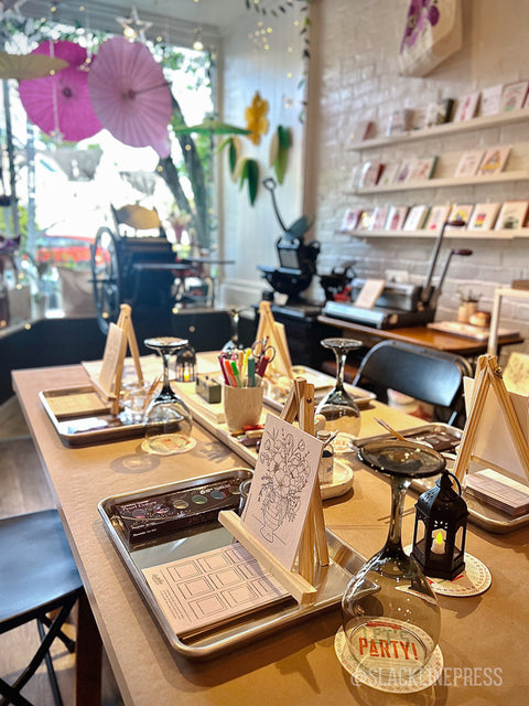 Letterpress Print + Watercolor Workshop 2/12