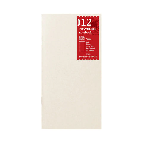 012 Sketch Paper Notebook (Regular Size)