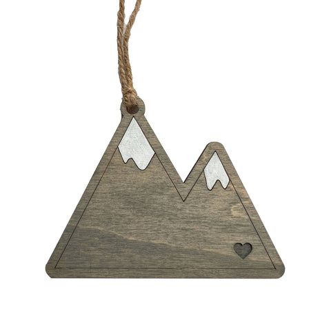 Snowy Mountain Holiday Ornament