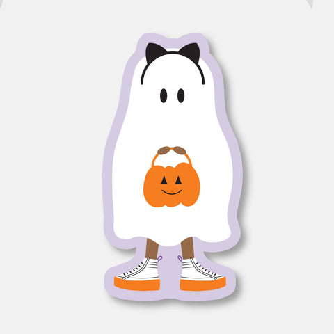 Halloween Ghost Vinyl Sticker