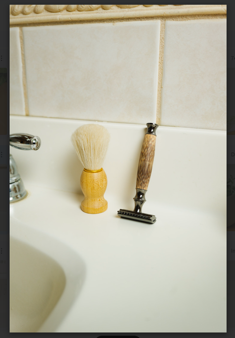 Natural Bristle Shave Brush | Men's Shaving