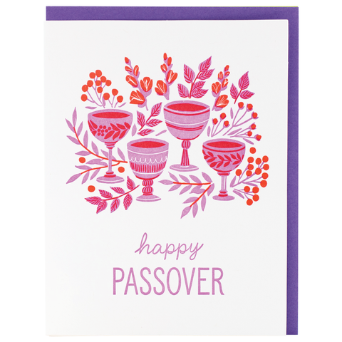 Red Wine Passover Card
