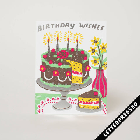 Birthday Cake Wishes Greeting Card