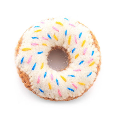 Vanilla Donut Cat Toy: Default Title