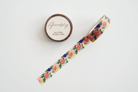 Coral Fig Pattern Washi Tape