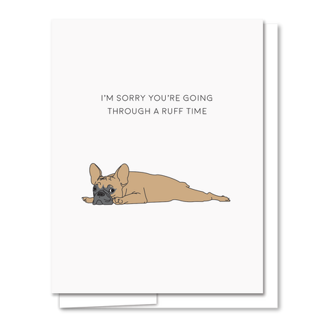 Ruff Time - Illustrated Sympathy Card