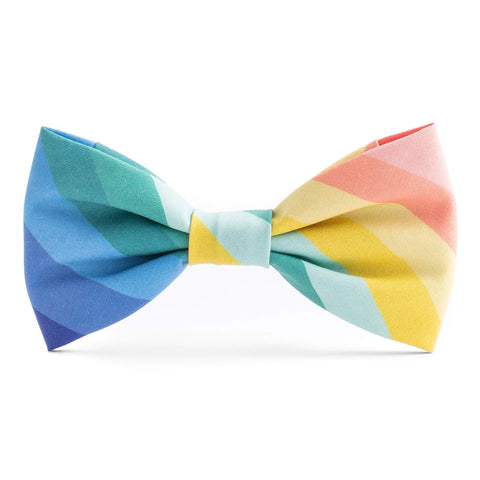 Over the Rainbow Dog Bow Tie: Large