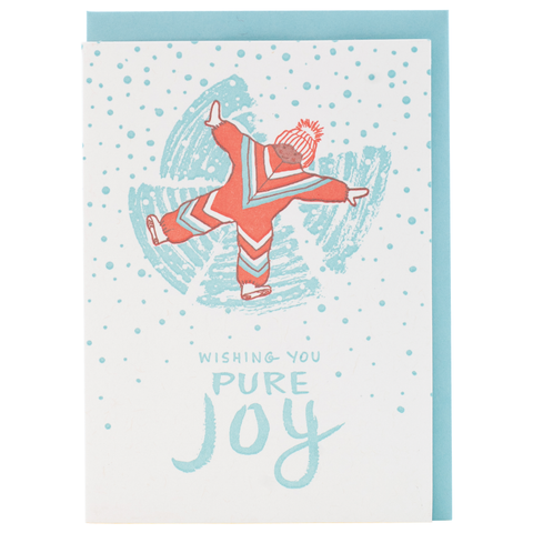 Snow Angel Holiday Card: Box of 10 Cards