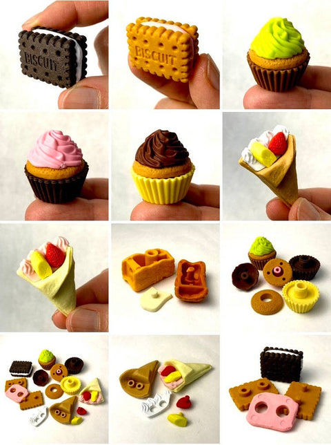 Mini Cupcakes and Biscuit Erasers