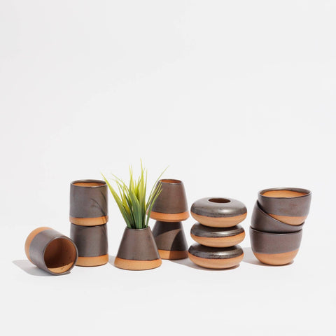 Tiny Planter Assortment | handmade pottery in 6 glazes