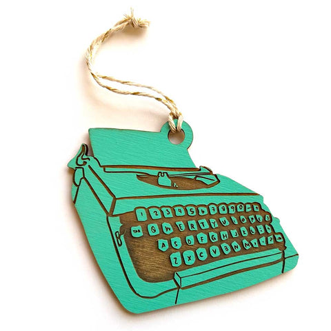 Old School Typewriter Ornament