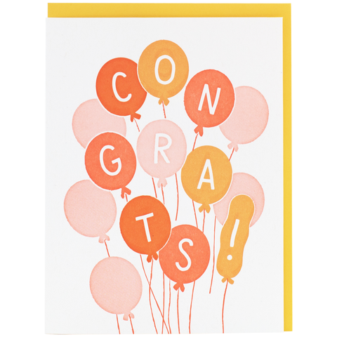 Bunch of Balloons Congratulations Card