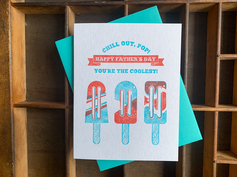 Cill out Pop Father's Day Card