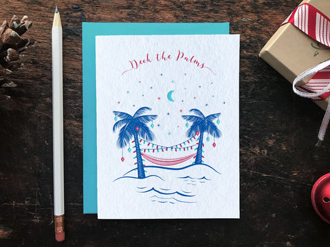 Deck the Palms Greeting Card
