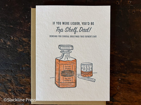 Top Shelf Father's Day Card